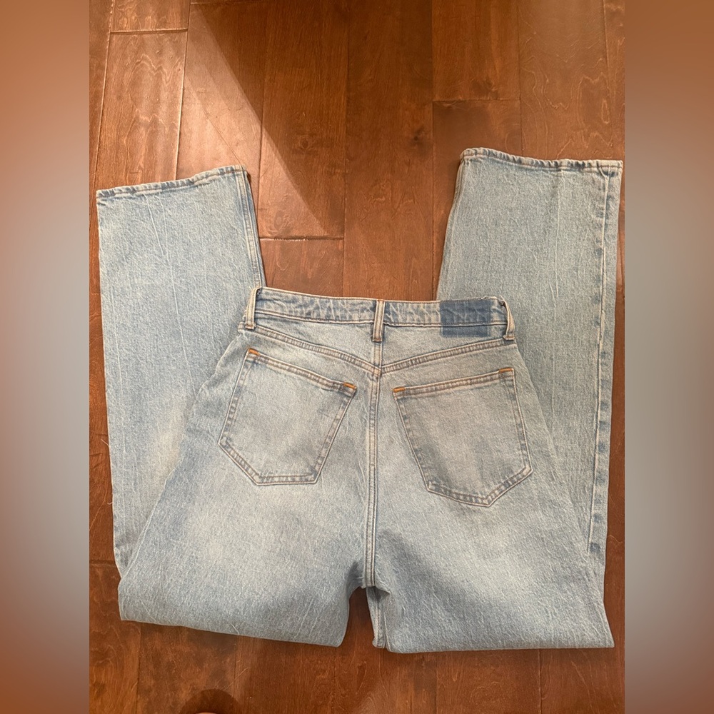 Abercrombie & Fitch Light Blue Straight Leg Jeans - Picture 3 of 3